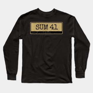 Aliska text black retro - Sum 41 Long Sleeve T-Shirt